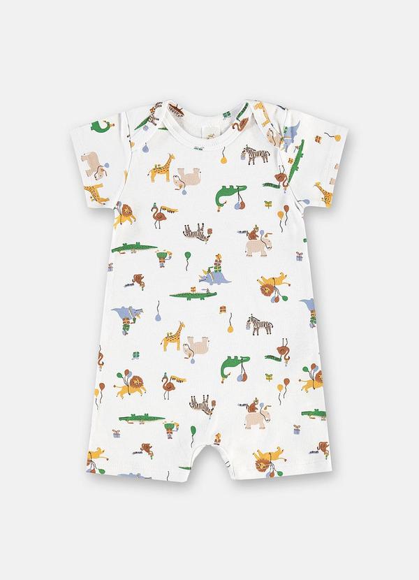 Macaquinho Suedine Estampado