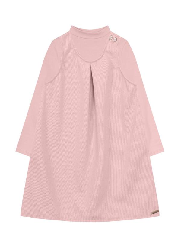 Conjunto Infantil Menina em Cotton Rosa