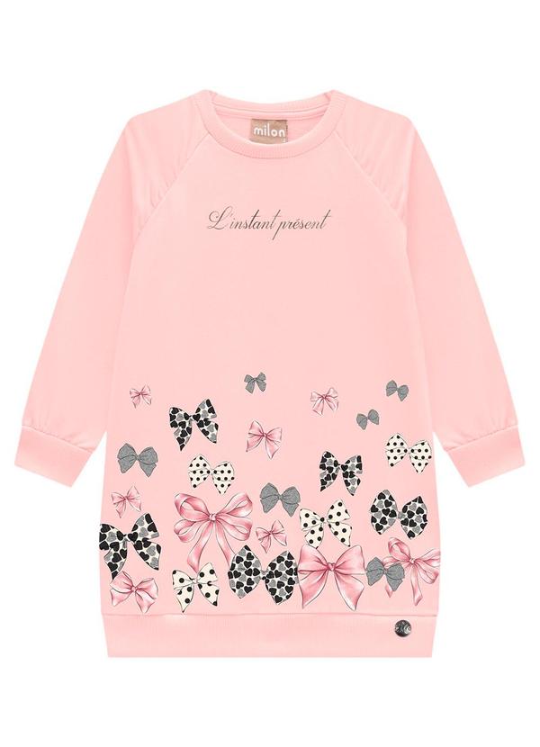 Vestido Infantil Menina Estampa Rosa