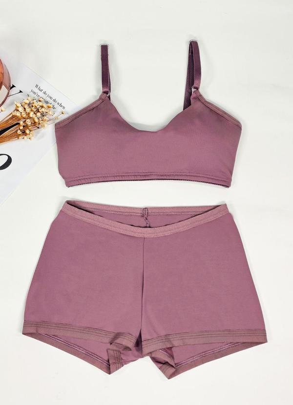 Conjunto Infantil com Bojo Roxo