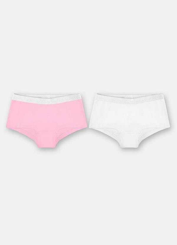 Kit 2 Calcinhas Cotton Rosa