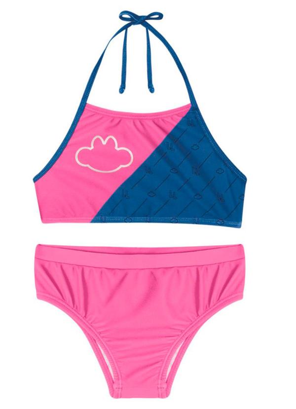 Biquíni com Fecho Infantil Feminino Rosa