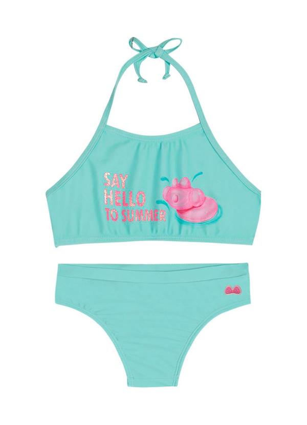 Biquíni Infantil Feminino Azul