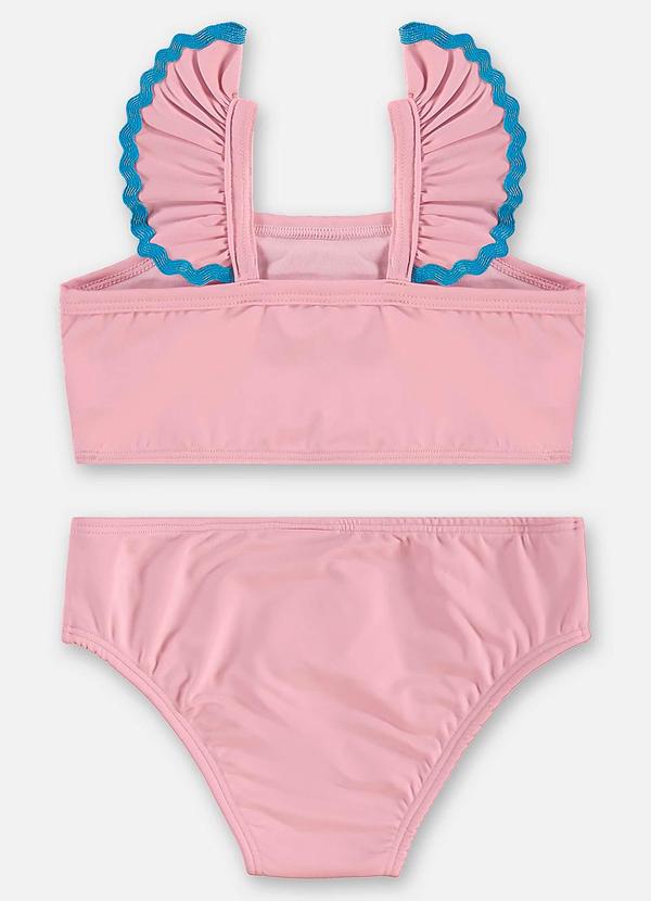 Biquíni Infantil Poliéster Fps +50 Rosa