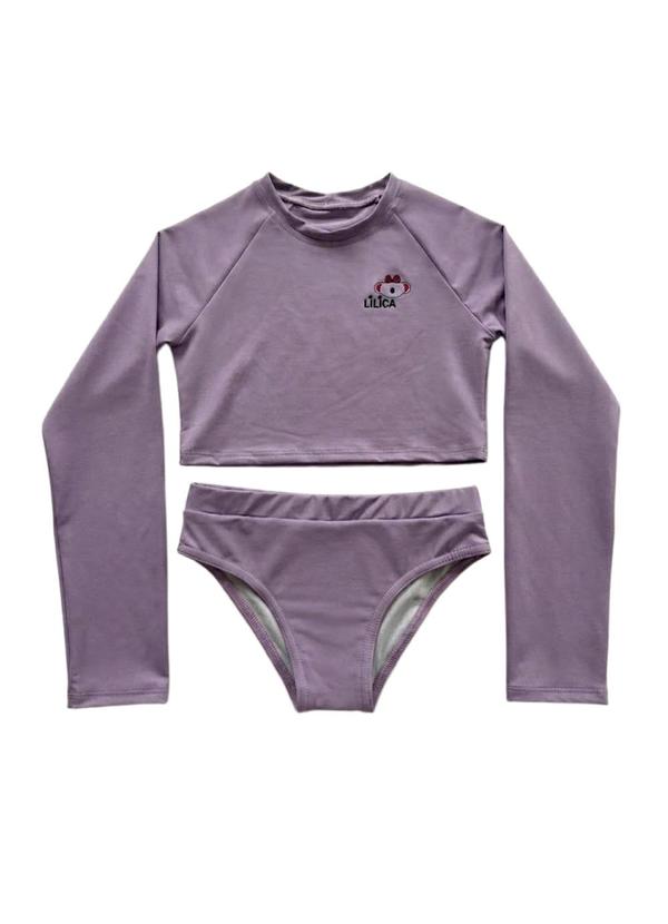 Biquíni Manga Longa Lilas