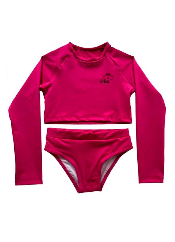 Biquíni Manga Longa Pink