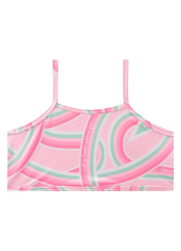Biquíni Menina em Malha Beachwear Rosa