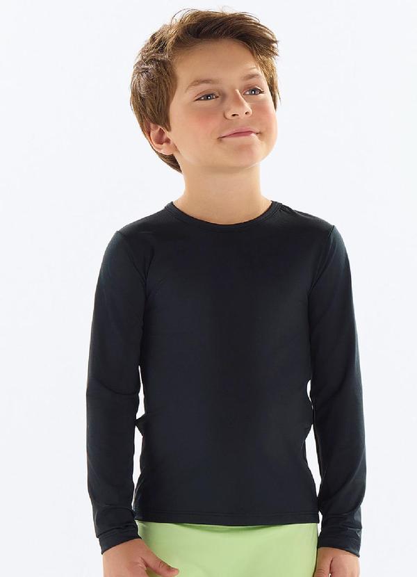Blusa Unissex Proteção Uv Preto
