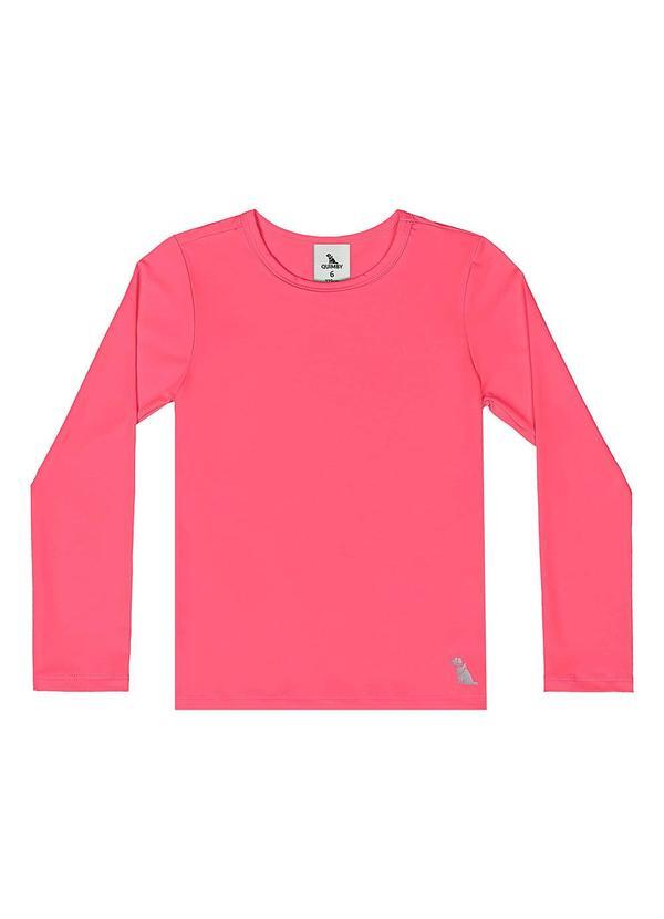 Blusa Unissex Proteção Uv Rosa Neon