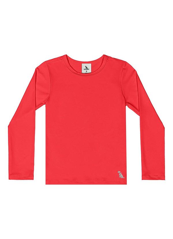 Blusa Unissex Proteção Uv Vermelho