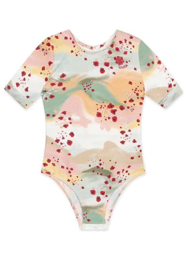 Vista 2 Body Thermo Dry Curto Infantil Feminino Laranja Lilica Ripilica Lilica Ripilica