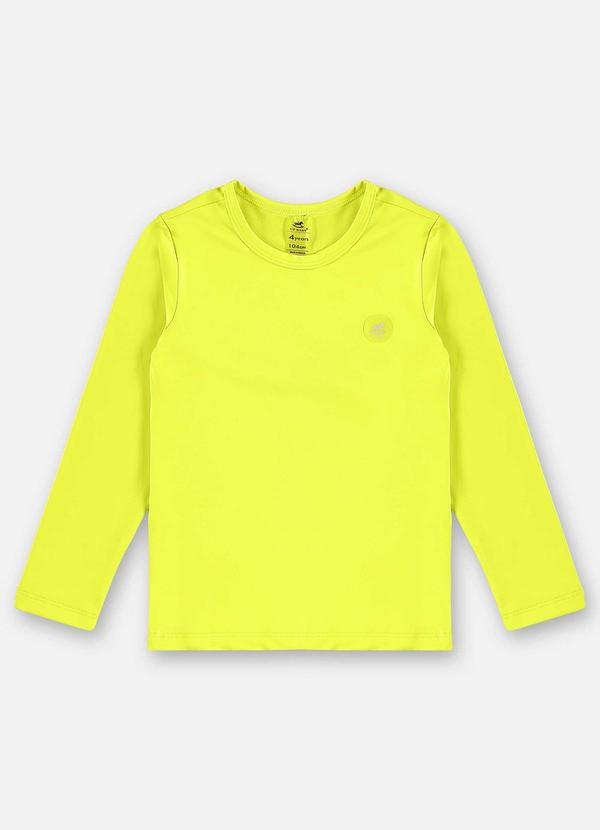 Camiseta Infantil Unissex Fps +50 Amarelo