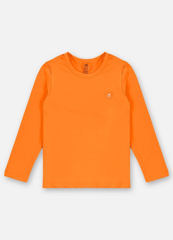 Camiseta Infantil Unissex Fps +50 Laranja