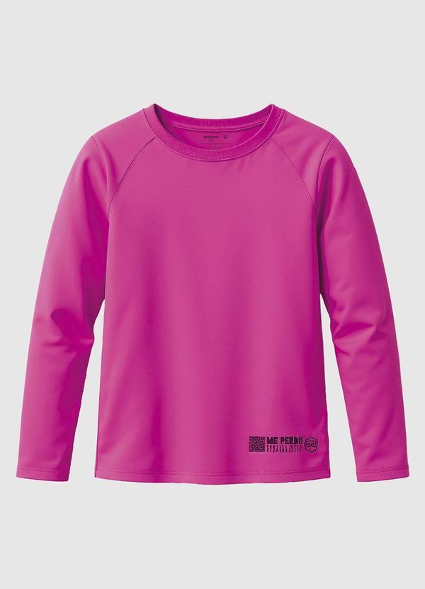 Camiseta Proteção Uv Unissex Rosa