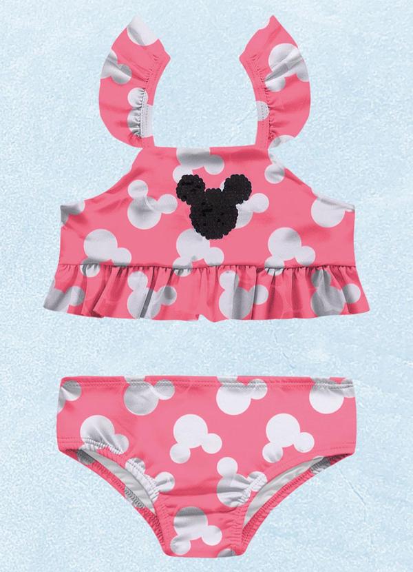 Conjunto Biquíni Minnie Rosa