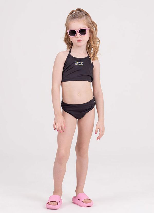 Conjunto Biquíni Uv 50+ Little Summer Preto