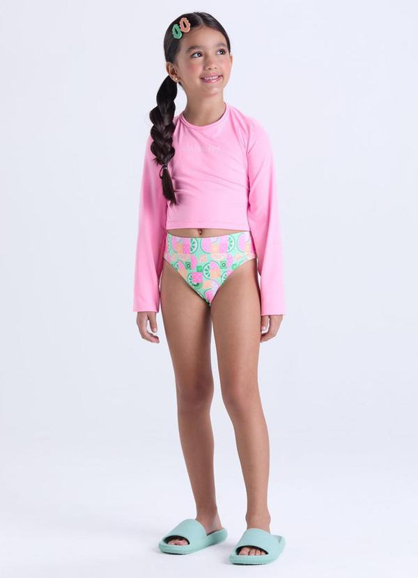Vista 2 Conjunto Praia Feminino Uv50+ Rosa VIDA COSTEIRA VIDA COSTEIRA
