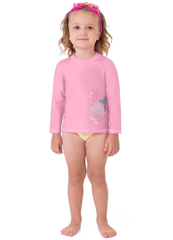 Conjunto Sereia Malha Uv Rosa