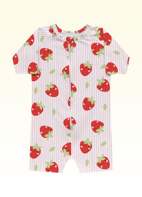 Macacão Moda Praia Vermelho