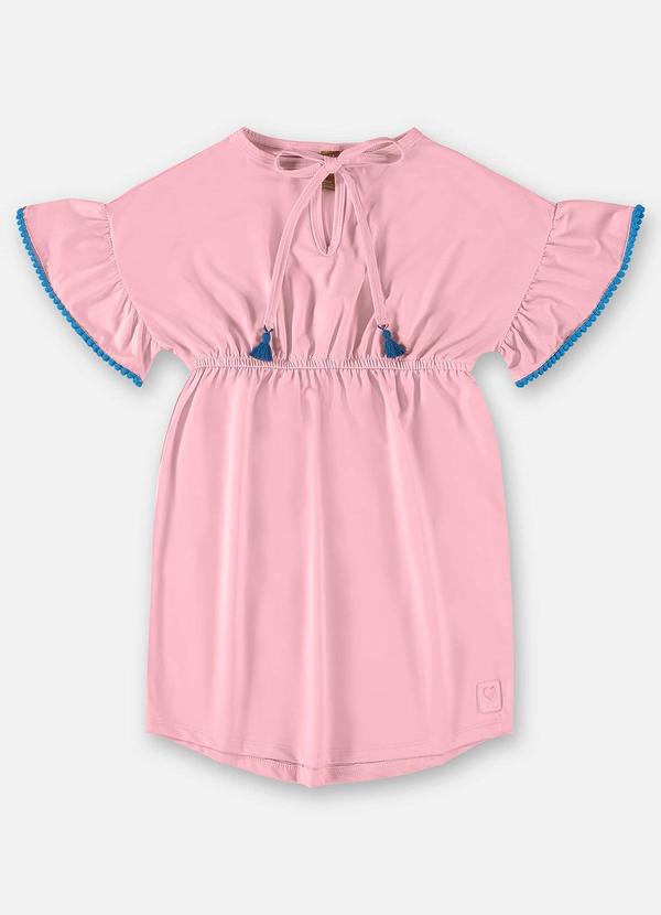 Saída de Praia Infantil Fps+50 Rosa