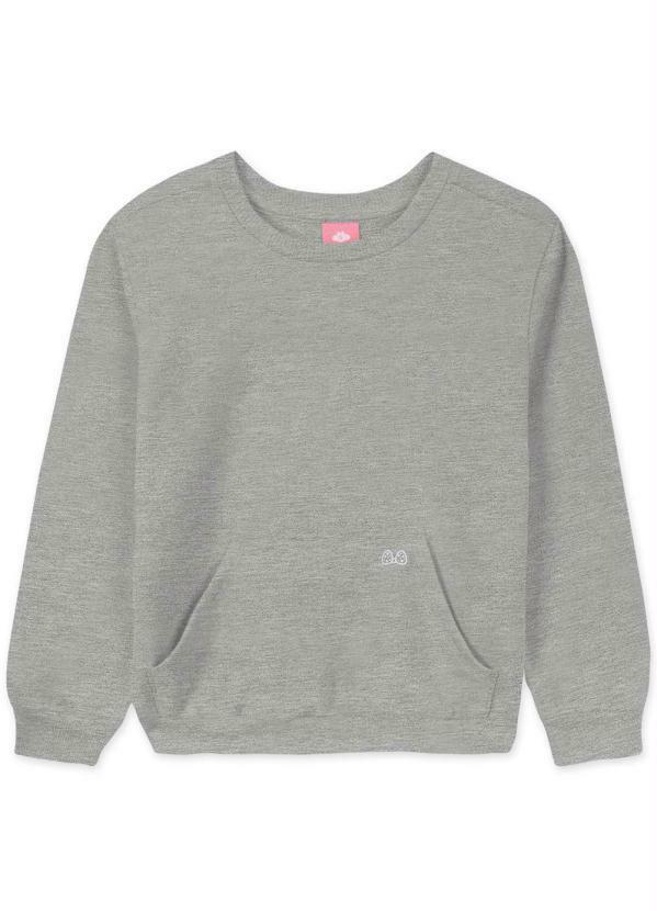 Vista 2 Blusão Bebê Menina com Aroma Cinza Lilica Ripilica Lilica Ripilica