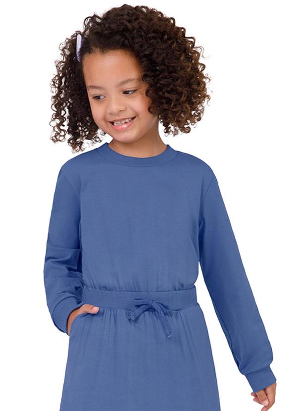Vista 2 Blusão Box em Cotton Menina Roxo Malwee Kids Malwee Kids