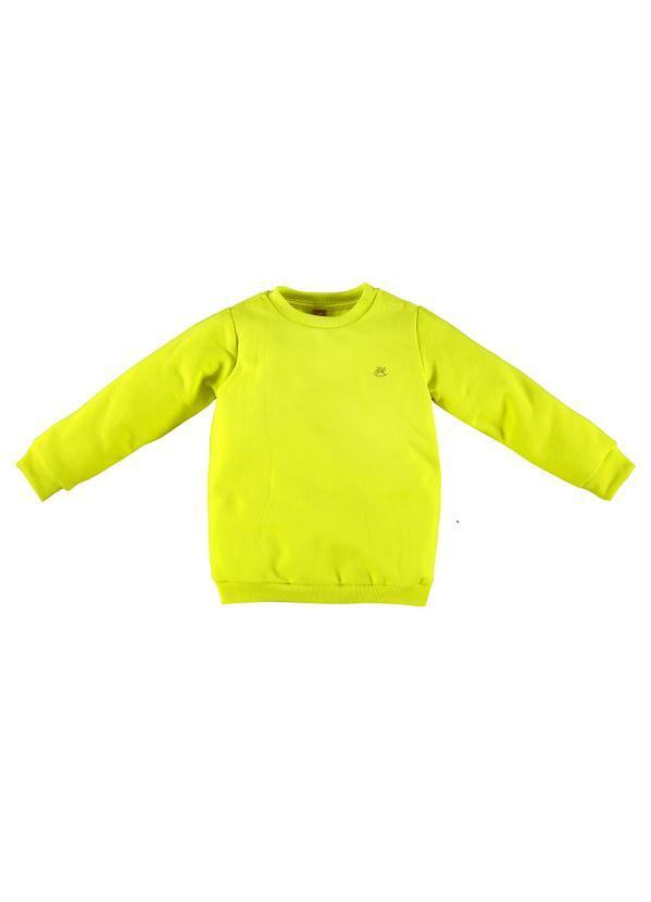 Blusão Infantil Menina de Moletom Verde