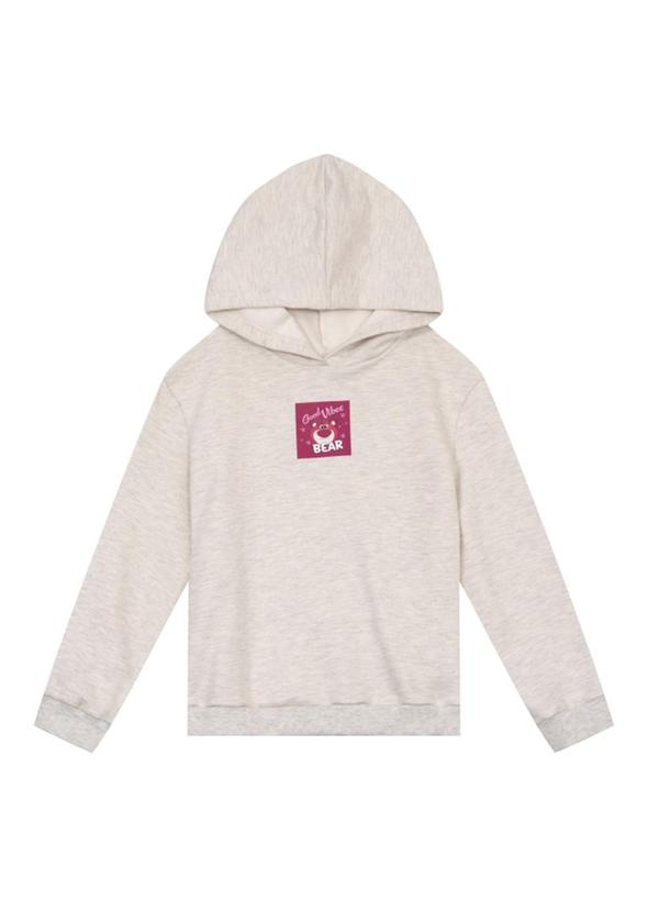 Vista 2 Blusão Infantil Menina do Lotso Cinza Brandili Brandili