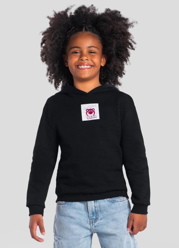 Vista 2 Blusão Infantil Menina do Lotso Preto Brandili Brandili