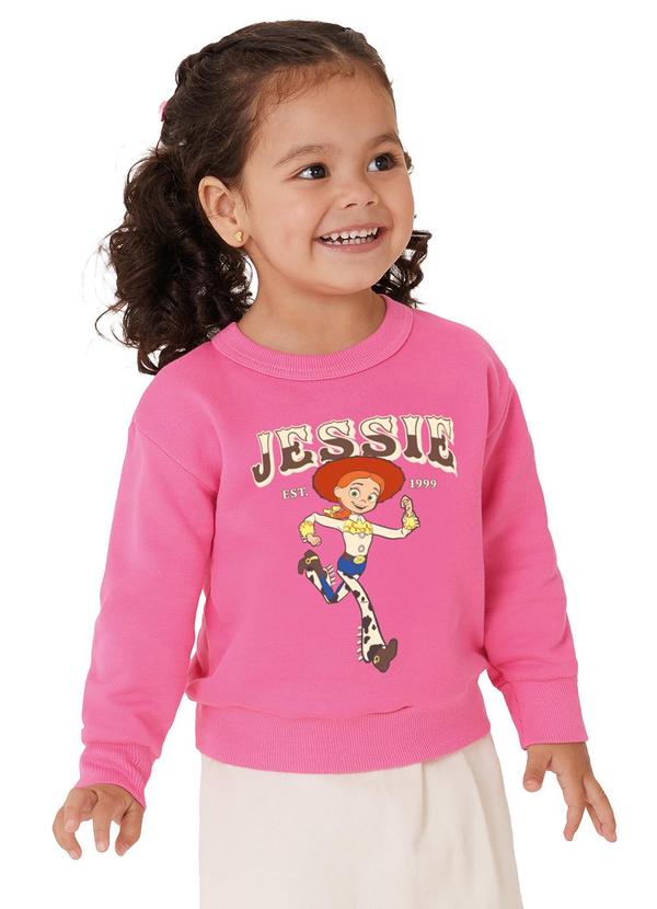 Blusão Jessie® em Moletom Rosa