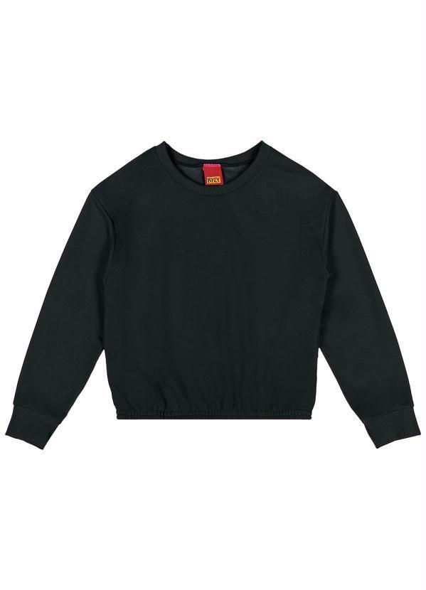 Vista 2 Casaco Infantil Menina Preto Kyly Kyly