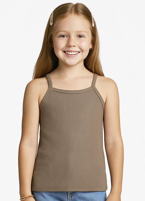 Blusa Feminina Infantil Bege