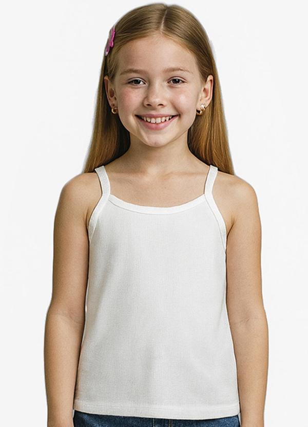 Blusa Feminina Infantil Branco