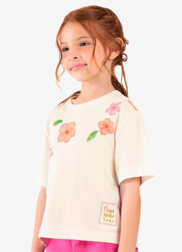 Vista 2 Blusa Infantil Feminina Kids Bege Rovi Kids Rovi Kids