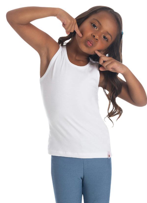 Blusa Infantil Menina Cotton Branco