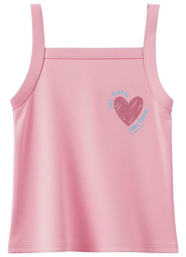 Blusa Kind Hearts Shine Bright Rosa Claro
