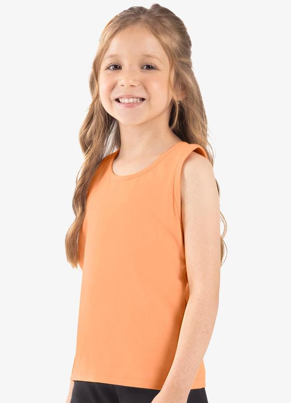 Regata Básica Infantil Feminina Laranja