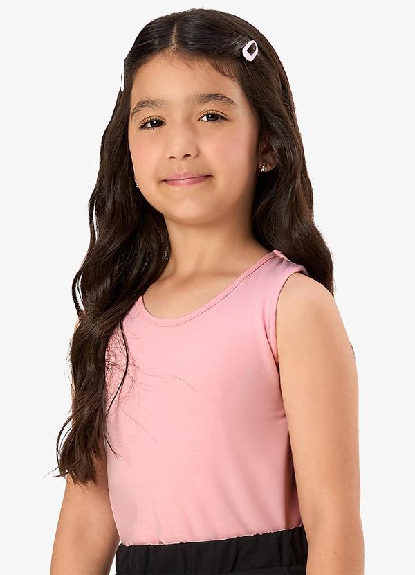 Regata Básica Infantil Feminina Rosa