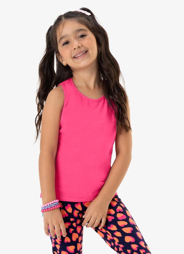 Regata Básica Infantil Menina Rosa