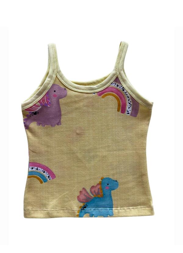 Regata Estampada Menina Marisol Amarelo