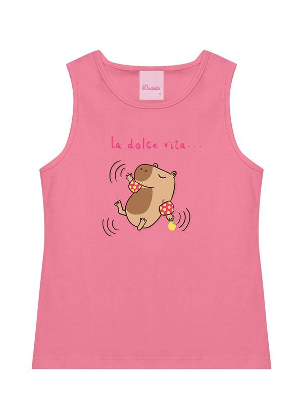 Regata Infantil Capivara La Dolce Vita Rosa