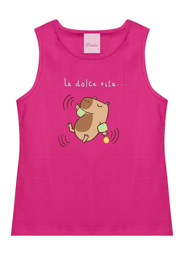 Regata Infantil Capivara La Dolce Vita Rosa