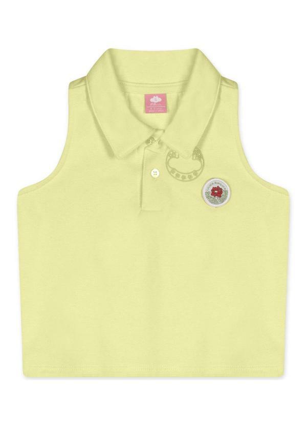 Regata Infantil Feminina Amarelo