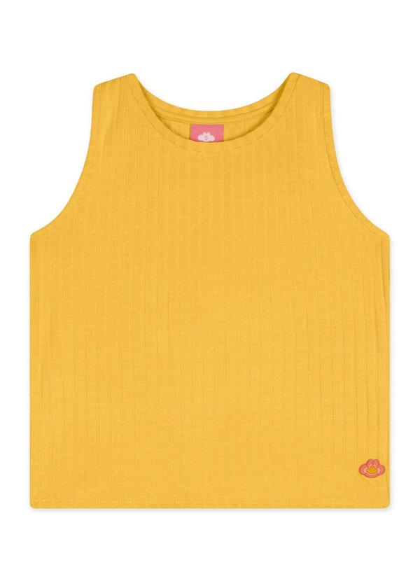 Regata Infantil Feminina Lilica Ripilica Amarelo