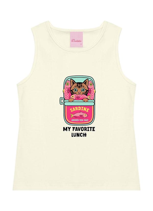 Regata Infantil Sardine My Favorite Lunch Bege