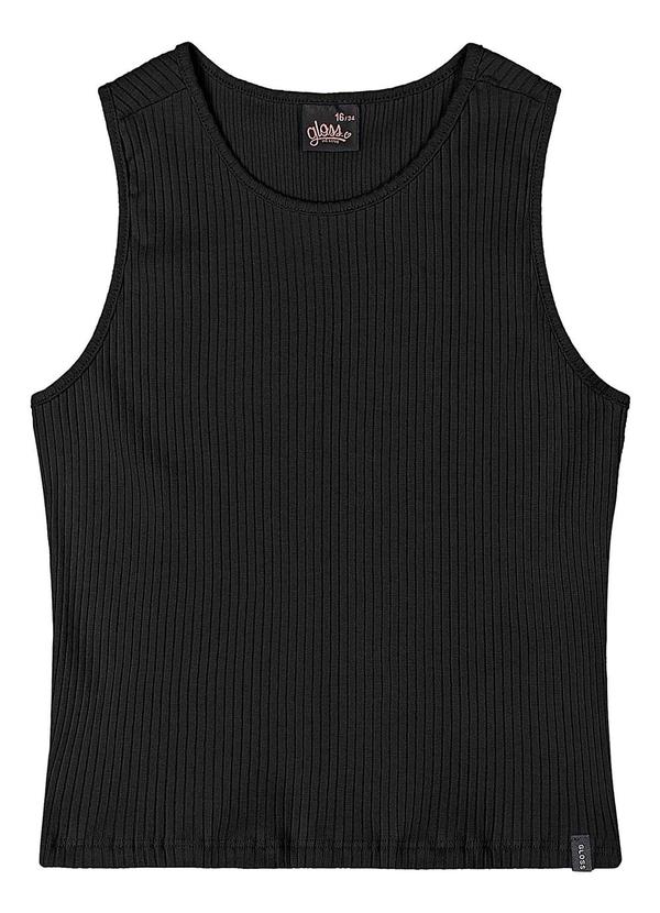 Vista 2 Regata Juvenil Ribana Canelada Preto Gloss Gloss