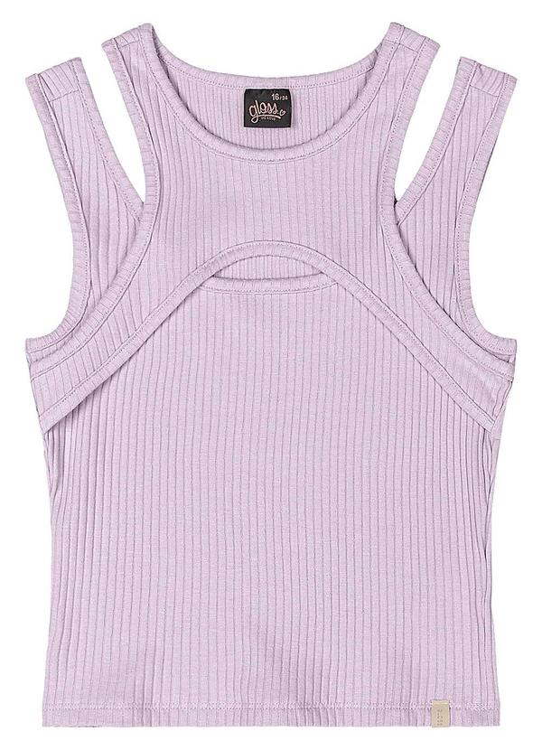 Vista 2 Regata Juvenil Ribana Canelada Roxo Gloss Gloss