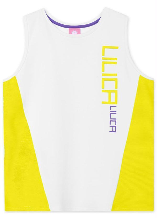 Regata Malha Menina Branco