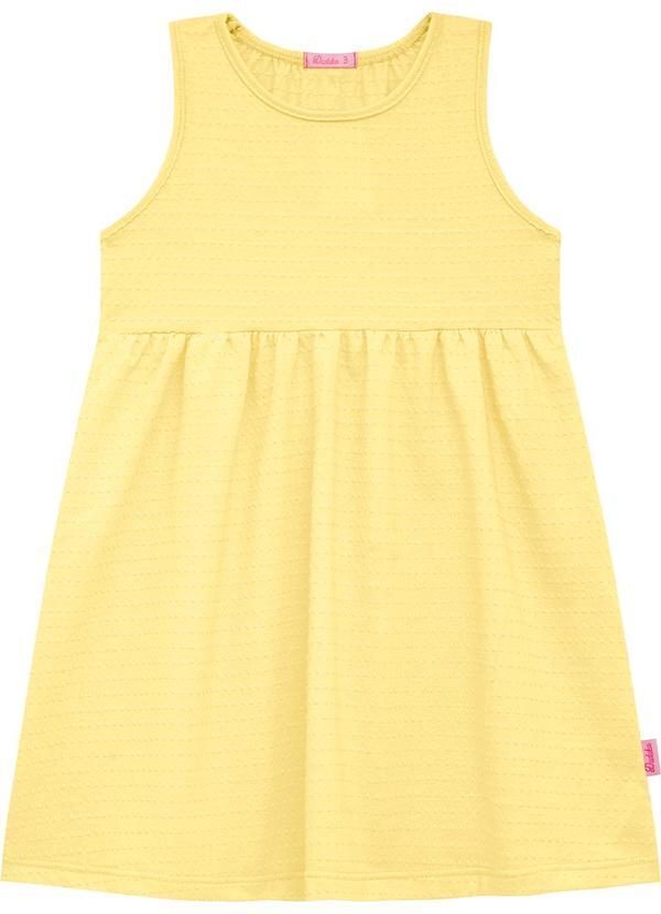 Vestido Infantil Regata Amarelo