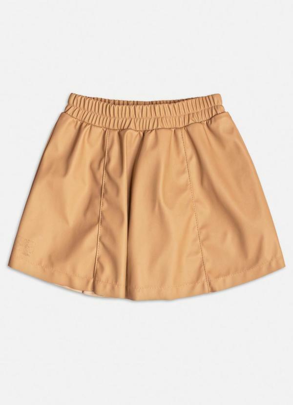 Vista 2 Saia Camel Fake Leather Bege Momi Momi